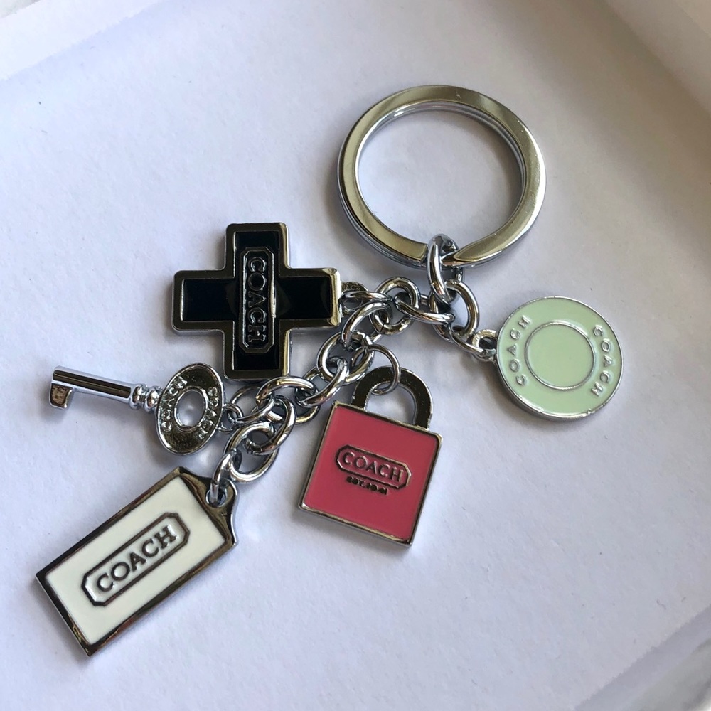 Coach Key & Lock Keychain Charm